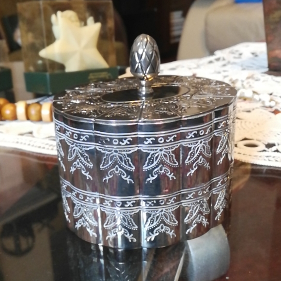 unknown Other - Vintage Silver Plated  Jewelry Box